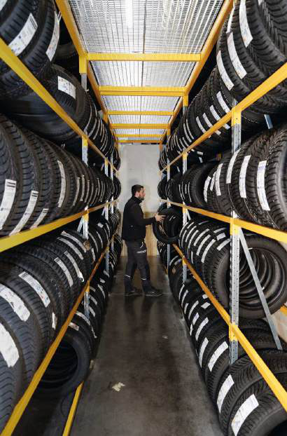 Tyre Storage at Heights